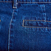 Jupe droite courte en jean denim double stone femme