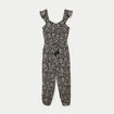 Combinaison sarouel fines bretelles noir femme