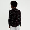 Chemise manches longues noir femme
