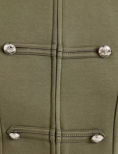 Veste officier vert kaki femme