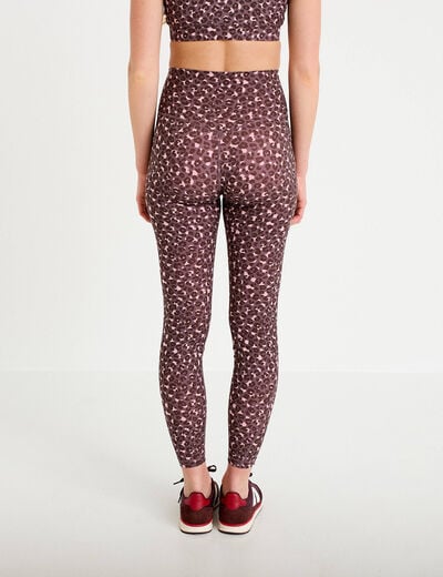 Legging taille haute violet femme