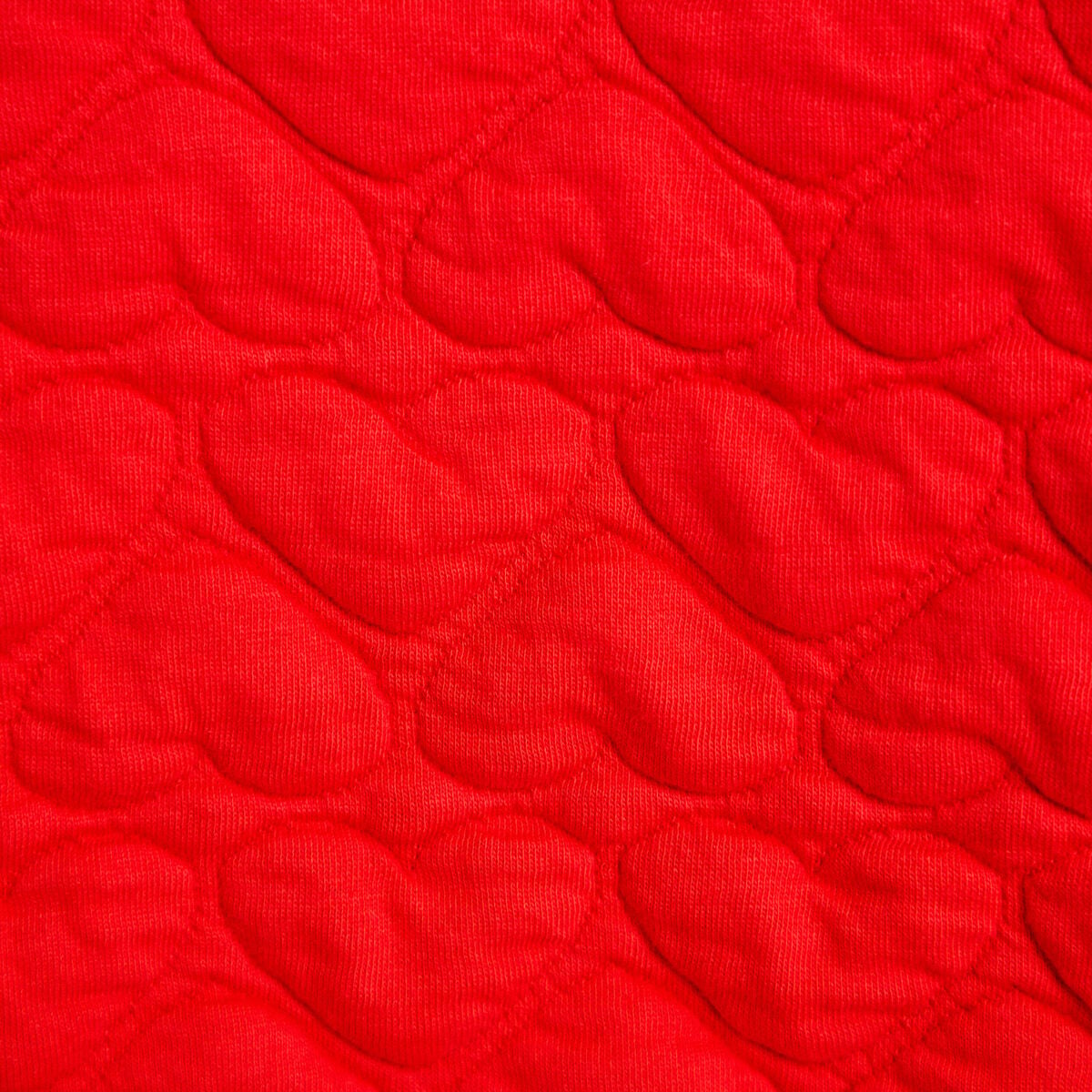 Gilet droit col v manches longues rouge femme