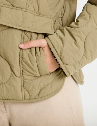 Veste ample manches longues vert femme