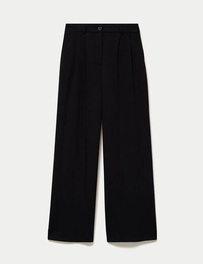 Pantalon bootcut taille standard noir femme