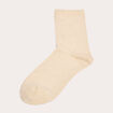 Chaussettes fils m&eacute;tallis&eacute;s couleur or femme
