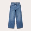 Jean wide leg ceinture taille standard denim double stone femme
