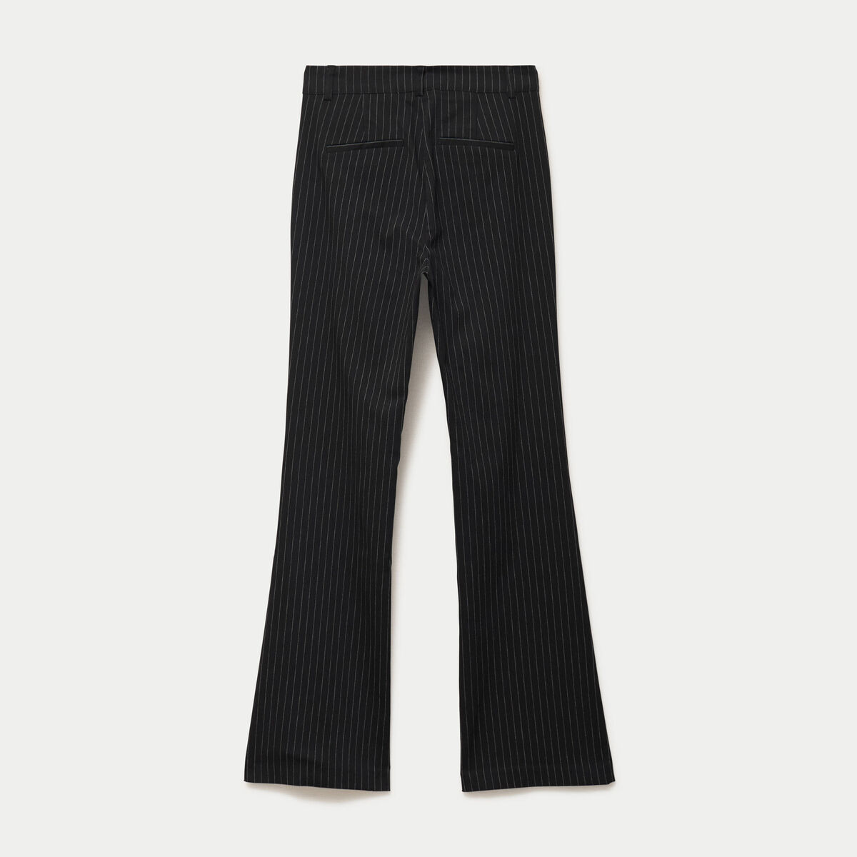 Pantalon bootcut taille haute noir femme