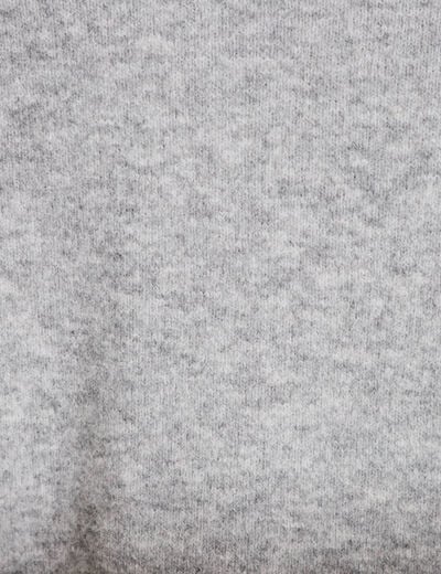 Gilet 2-en-1 col chemise manches longues gris clair femme