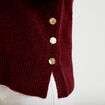 Pull manches longues bordeaux femme