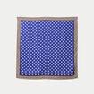 Foulard satin&eacute; soyeux bleu electrique femme
