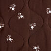 Veste droite manches longues marron fonc&eacute; femme