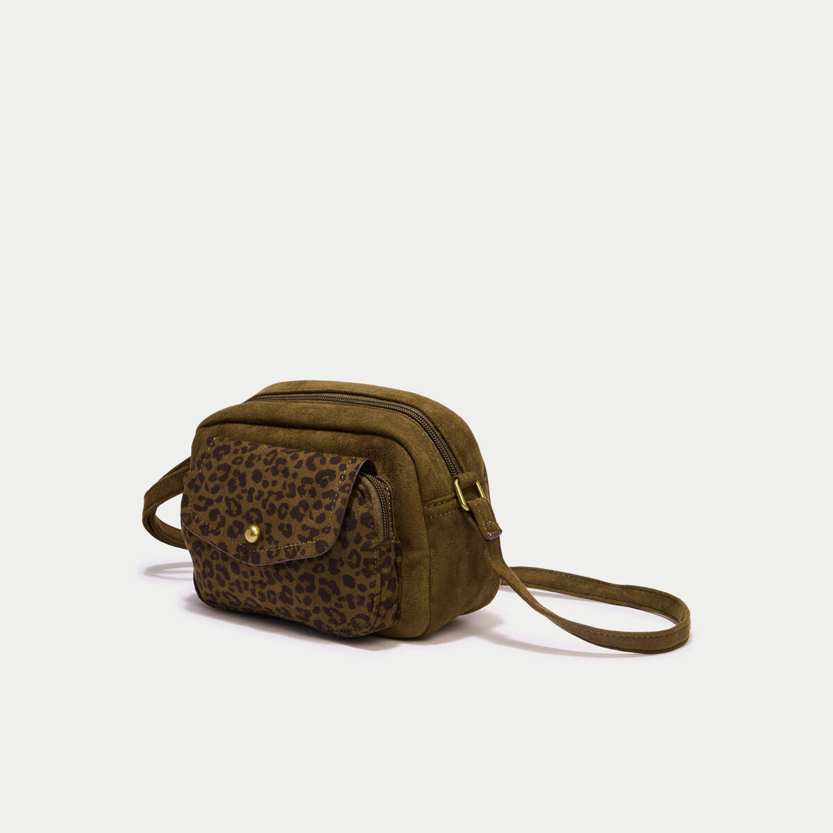Sac similicuir vert kaki femme