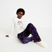 Pyjama manches longues bleu femme