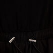 Robe courte droite col bateau noir femme