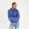 Pull 2-en-1 &agrave; capuche amovible violet femme