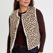 Gilet r&eacute;versible sans manches ivoire femme