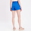 Short &agrave; ourlets bleu roi femme