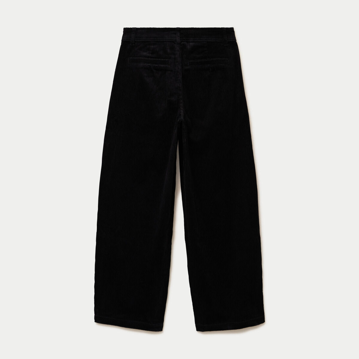 Pantalon chino en velours noir femme