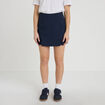 Jupe-short droite fentes bleu marine femme