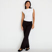 Pantalon flare noir femme