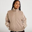 Veste r&eacute;versible sans manches beige femme
