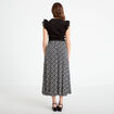 Robe bi-mati&egrave;re cintr&eacute;e noir femme