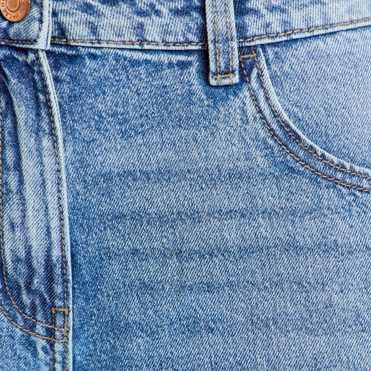 Jean wide leg taille standard denim double stone femme