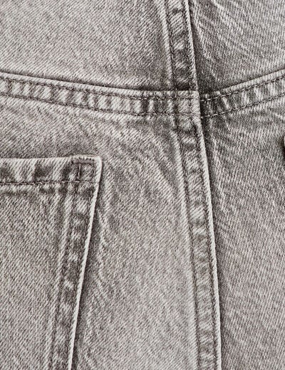 Jean droit taille standard denim gris femme