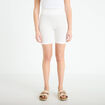 Short cycliste sans couture ecru femme