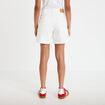 Bermuda regular 5 poches en jean denim blanc femme