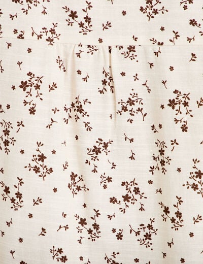 Chemise droite manches longues multicolore femme