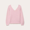 Pull d&eacute;tails coeur rose pastel femme