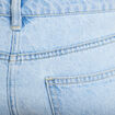 Short en jean taille basse denim bleach femme