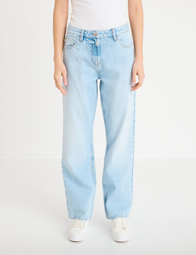 Jeans droit 5 poches denim triple stone femme