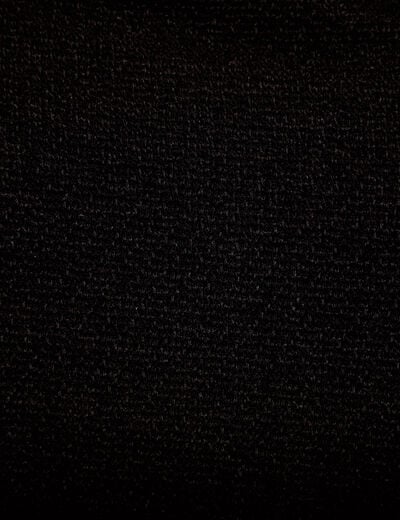 Veste tweed droite cropped col rond noir femme