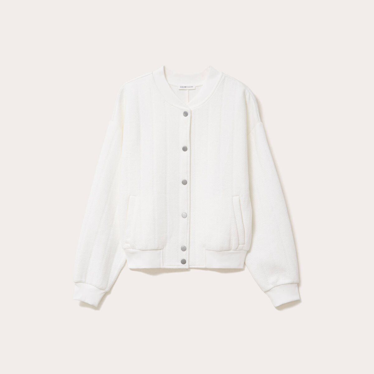 Veste manches longues ecru femme