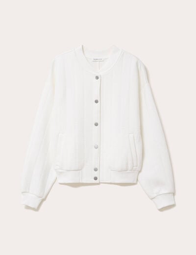 Veste manches longues ecru femme