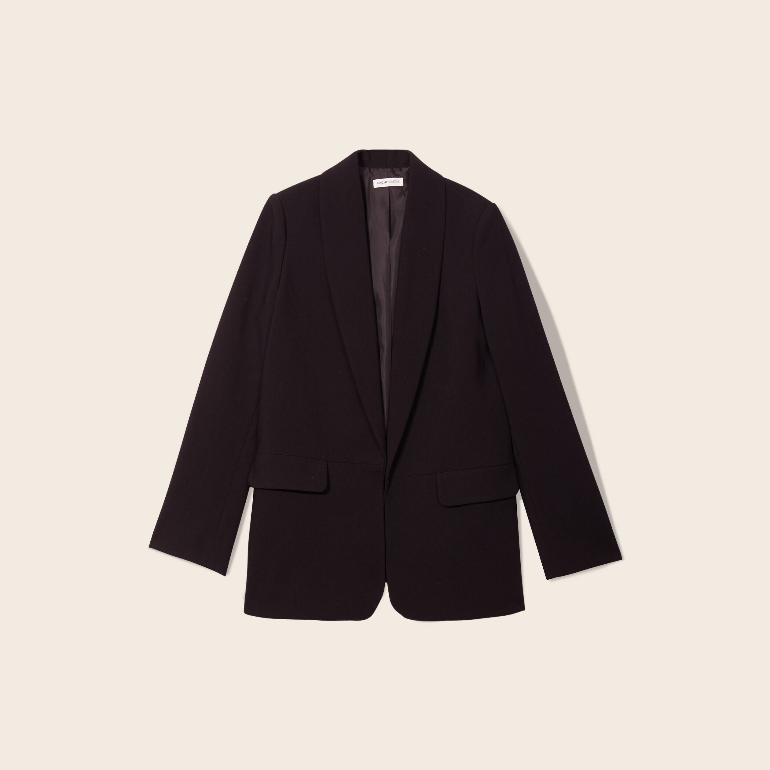 Veste Balançoire (Swing Mac) Topshop - Noir, Col Châle - Taille 8 - Neuf Sans Étiquettes