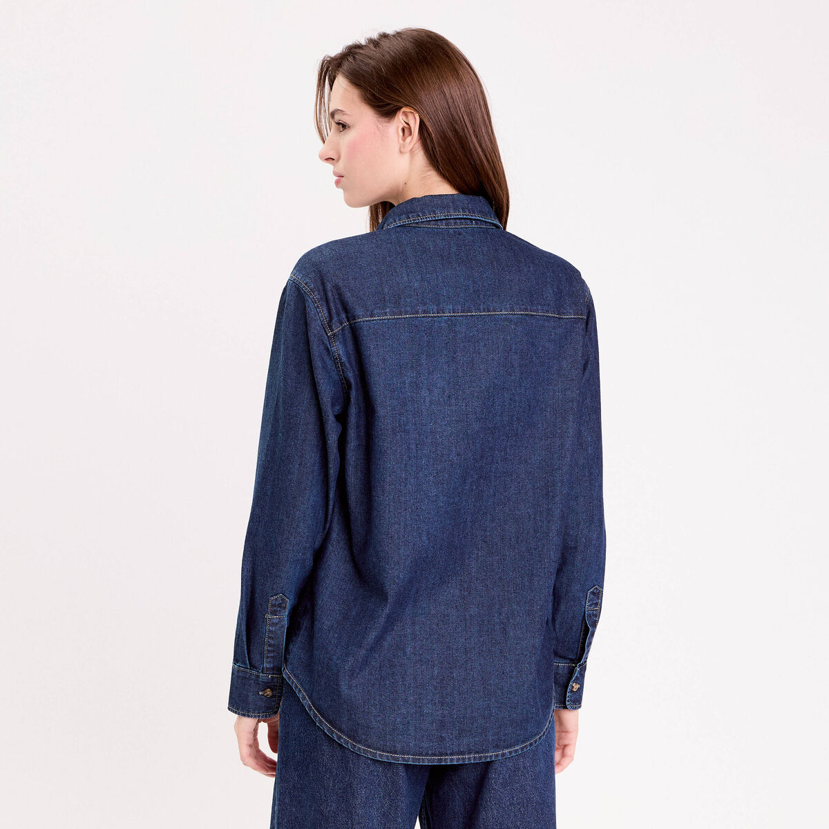Chemise denim stone femme