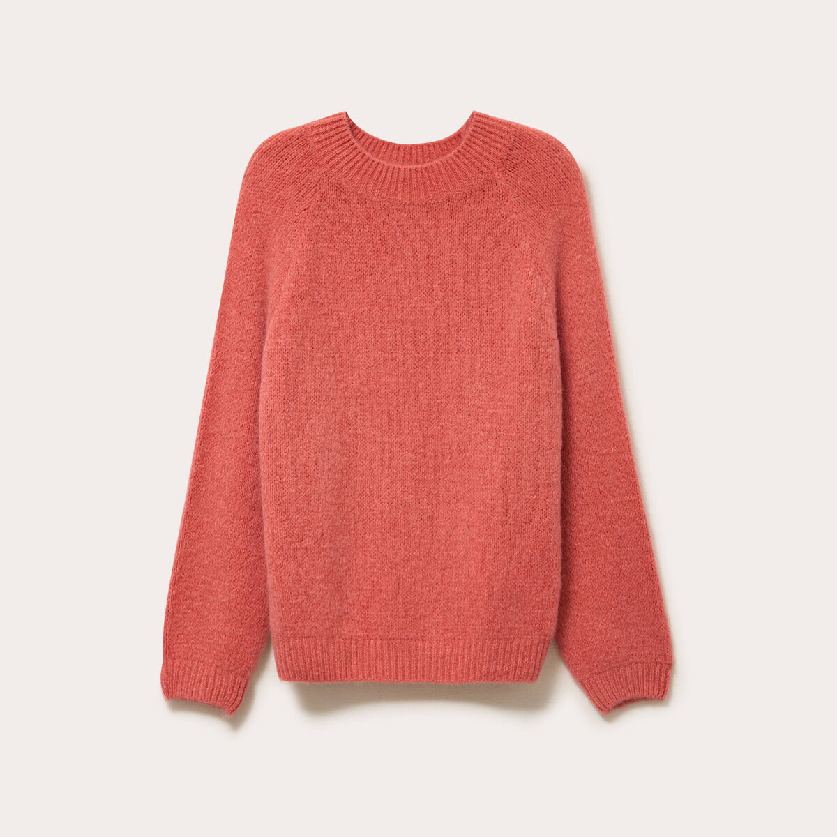 Pull manches longues vieux rose femme