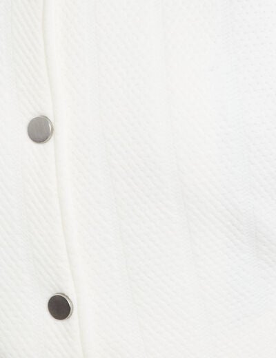Veste manches longues ecru femme