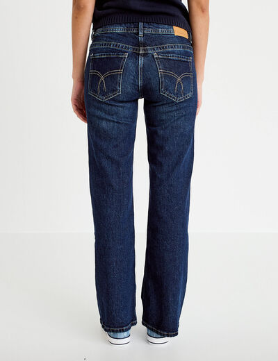 Jean bootcut taille basse denim stone femme