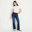 Jean bootcut avec ceinture amovible denim stone femme