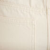 Short en jean avec broderie ecru femme