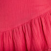 Jupe courte &eacute;vas&eacute;e rose framboise femme