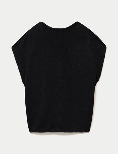 Gilet sans manches noir femme