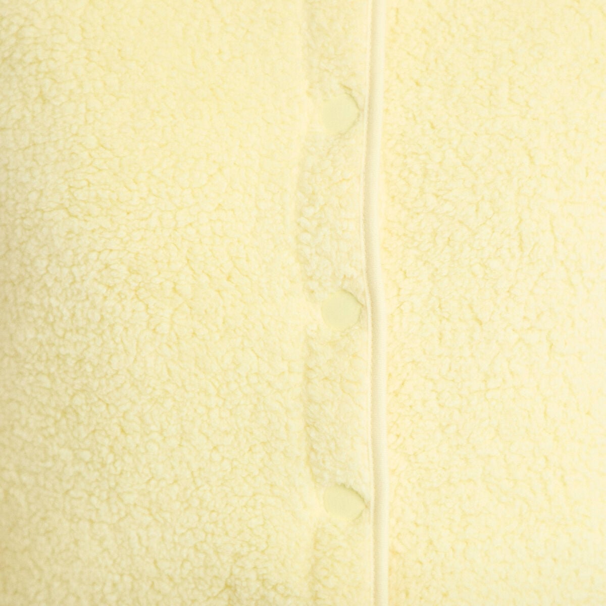 Gilet sans manches effet polaire jaune clair femme