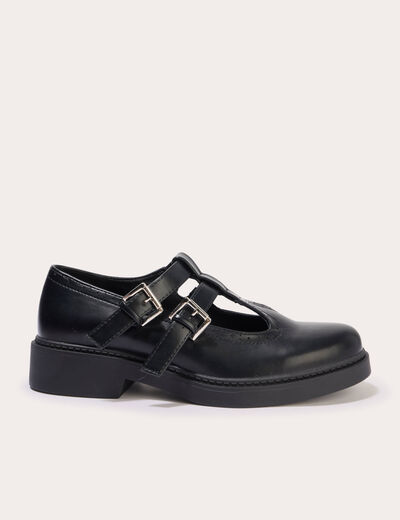 Derbies noir femme