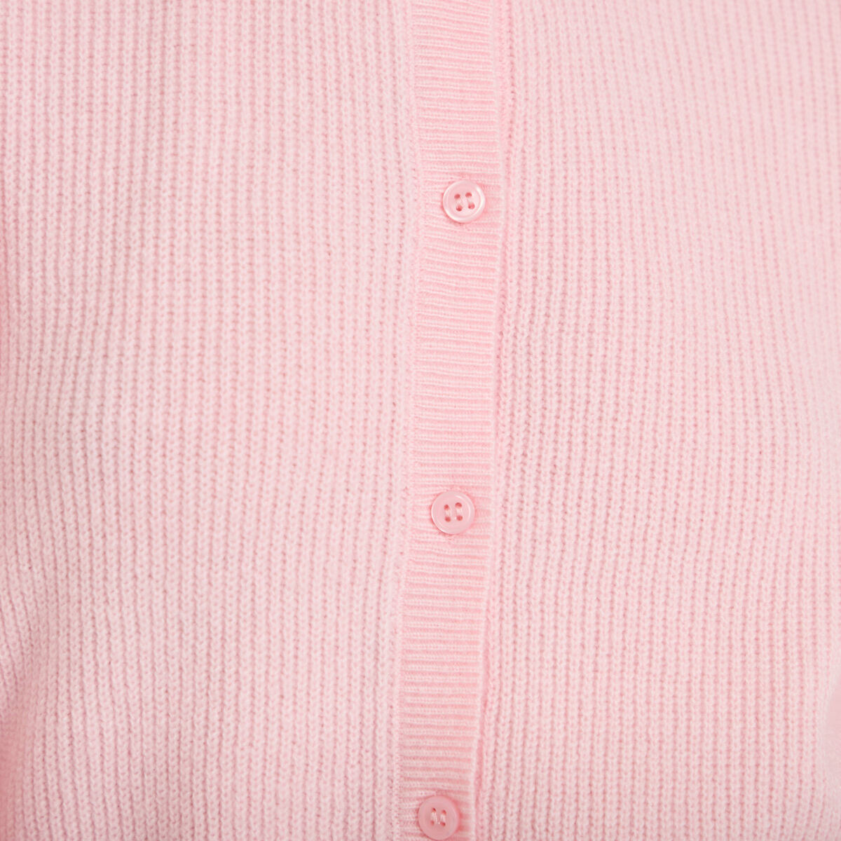 Gilet manches longues rose clair femme