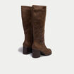 Bottes &agrave; talon marron femme